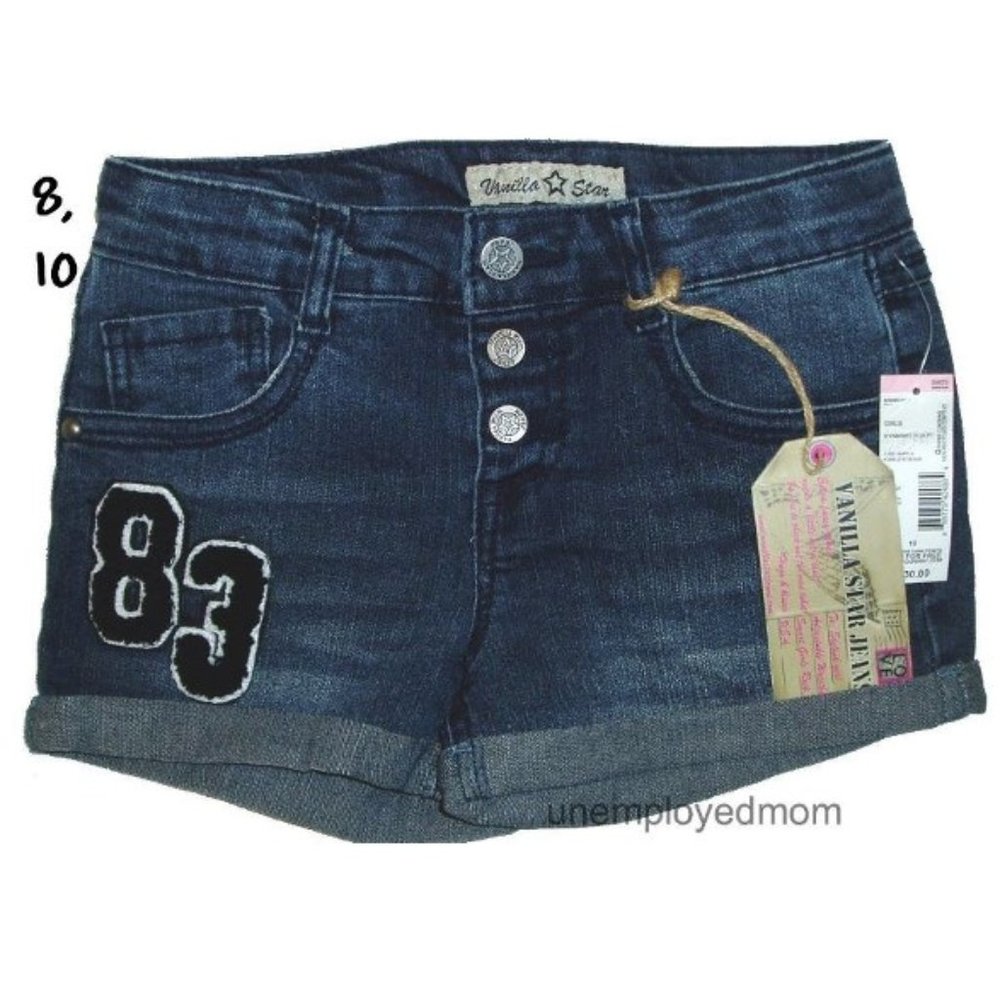 Girls Shorts Summer Short Pant Trouser Adjustable Waist 83 BTS Back to School